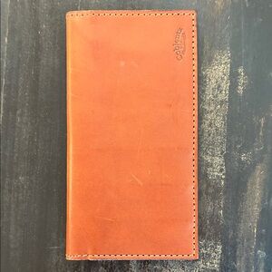 Classic Tall Leather Card & Key Holder - Cognac Brown